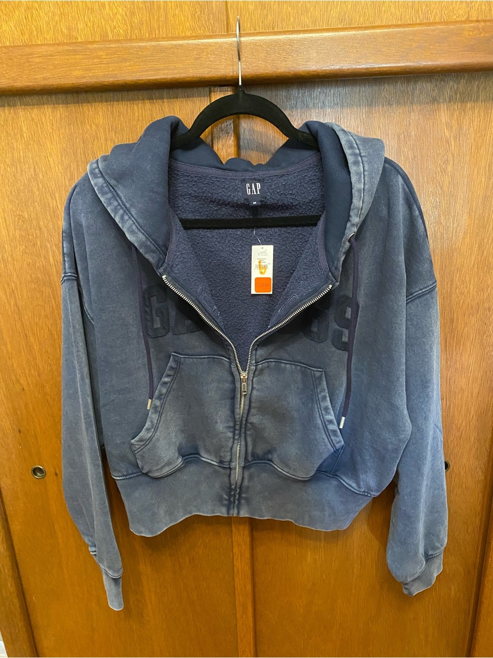 GAP cropped zippered hoodie